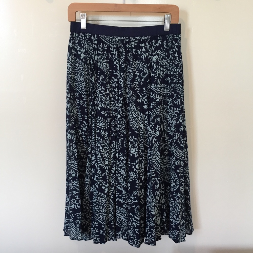 Anthropologie pleated skirt